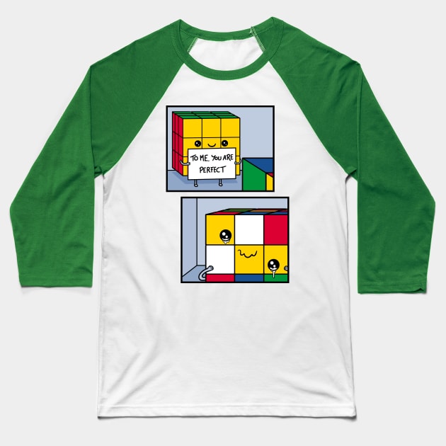 Perfect Cube! Baseball T-Shirt by Raffiti